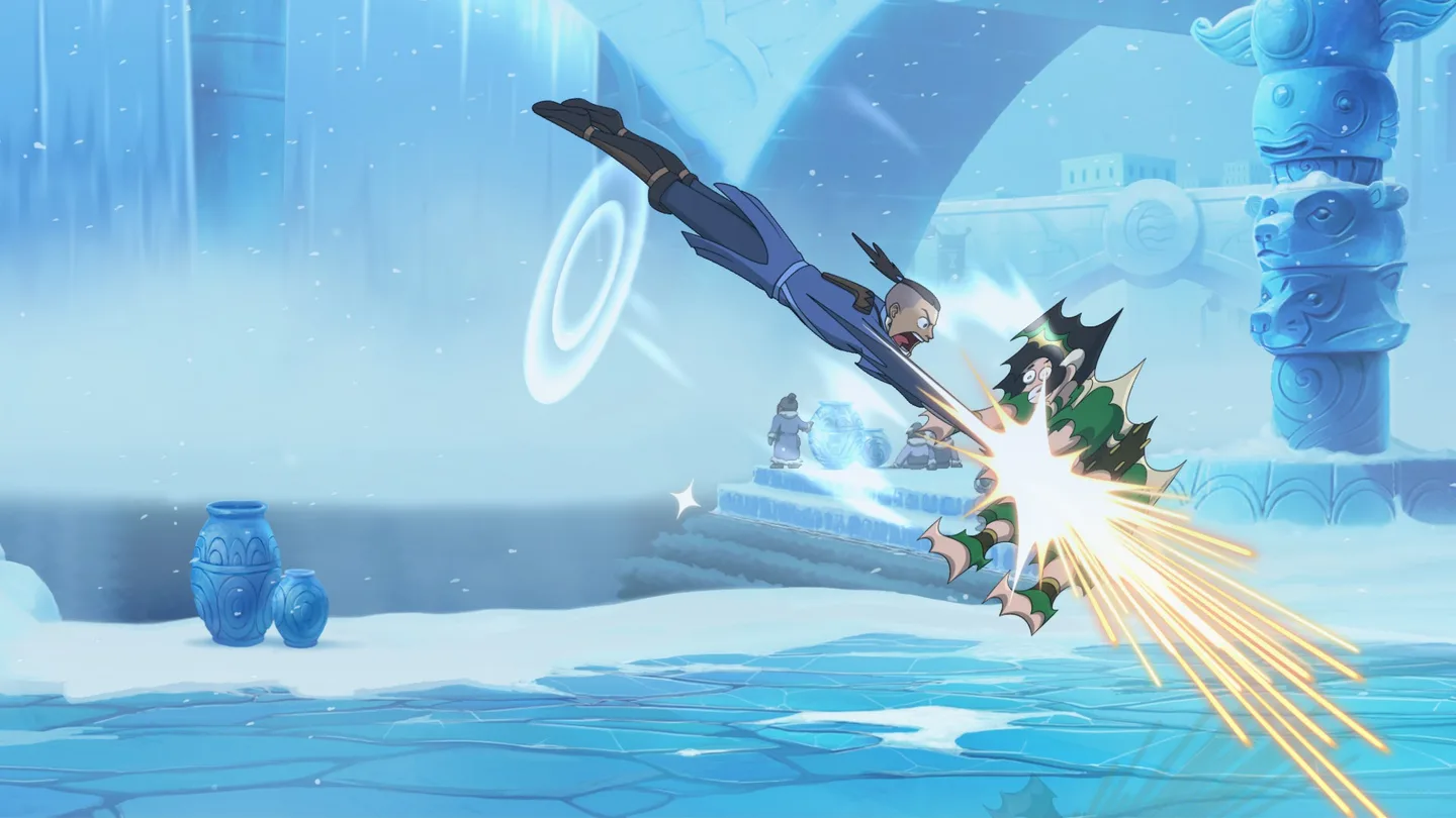 Avatar Legends: The Fighting Game Katara Ice Wall freeze startup frame advantage and punish window display