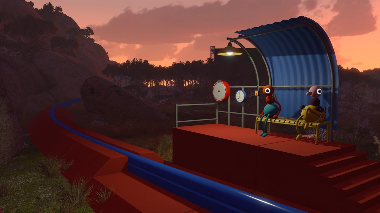 The train platform in Big Walk.