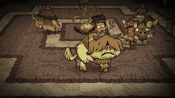 DST gameplay screenshot (Steam official store page, board game guide reference)