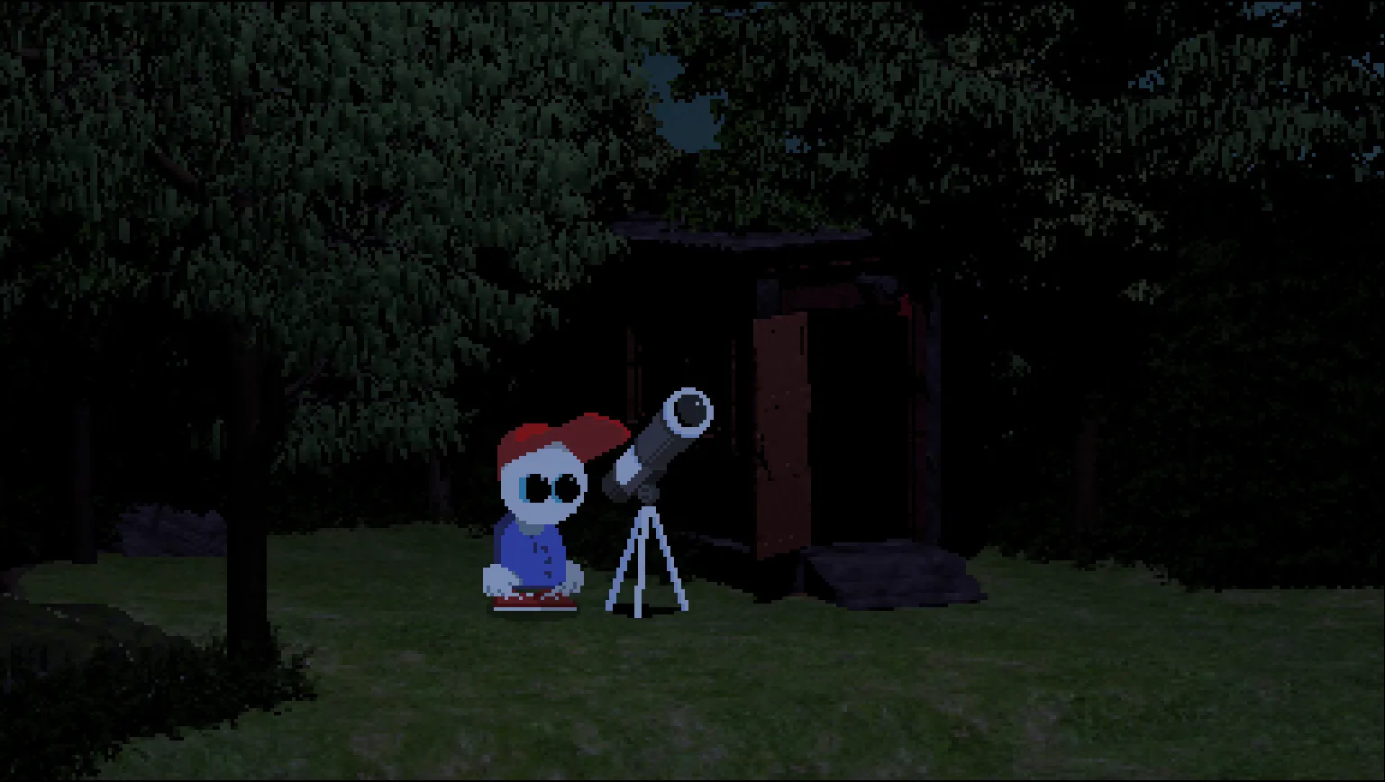 Endacopia character profile of Mellow wearing his iconic red cap inside the virtual computer realm