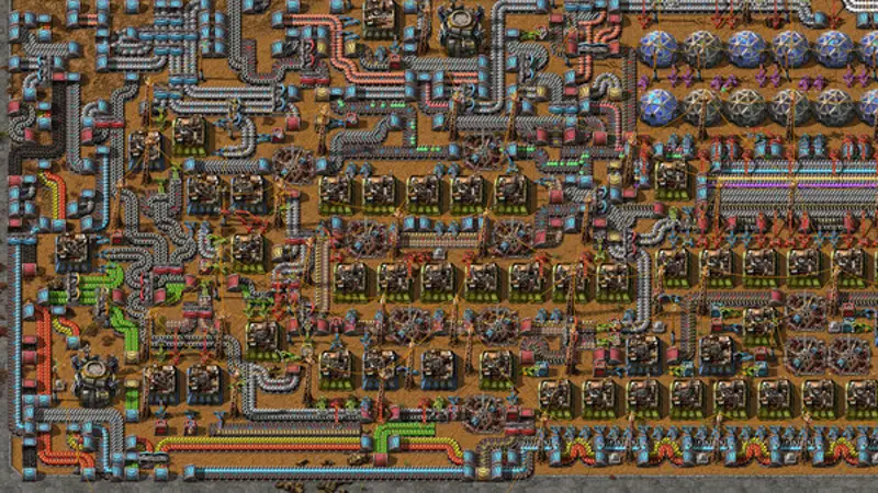Factorio Space Age space scene (Steam store screenshot)
