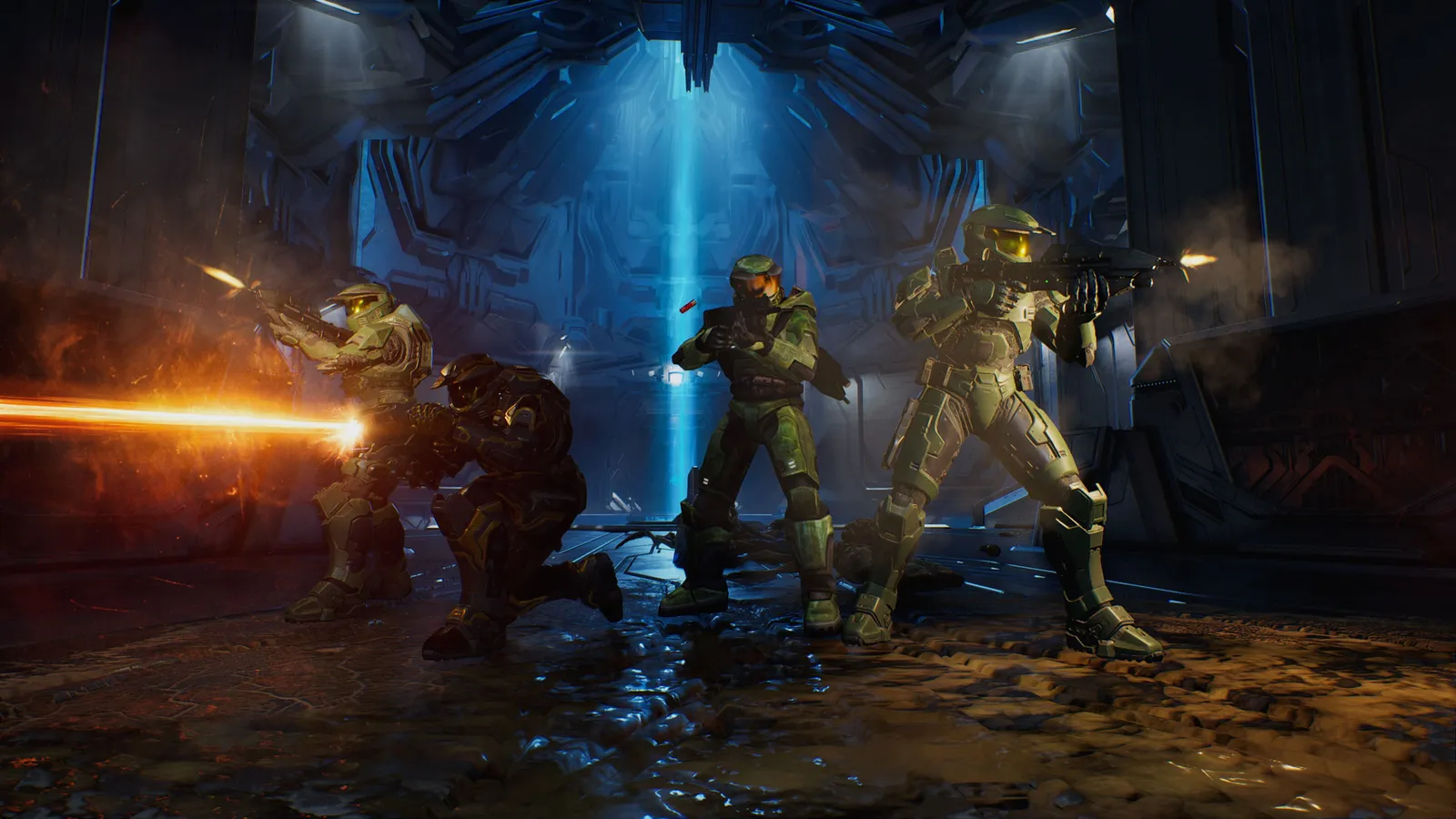 Halo: Campaign Evolved co-op library — vehicle section with a co-op partner