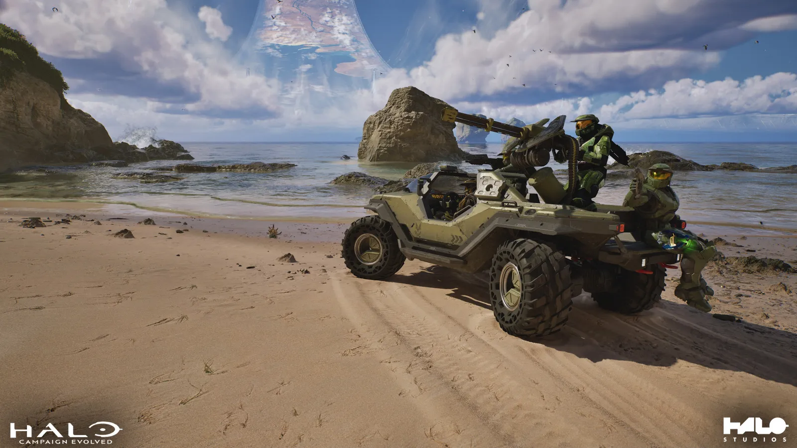 Co-op fireteam beachhead assault on The Silent Cartographer mission island