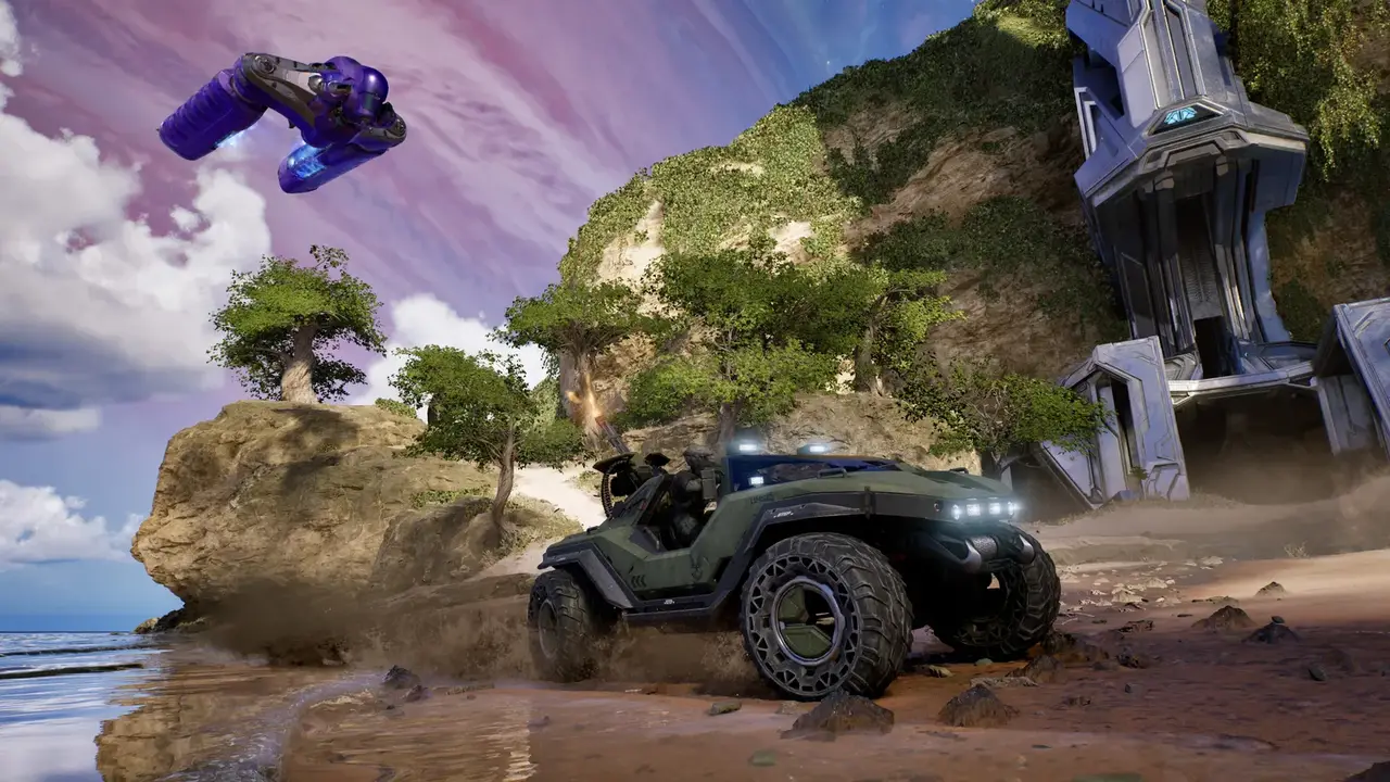 Halo: Campaign Evolved mission gameplay — a firefight in the campaign
