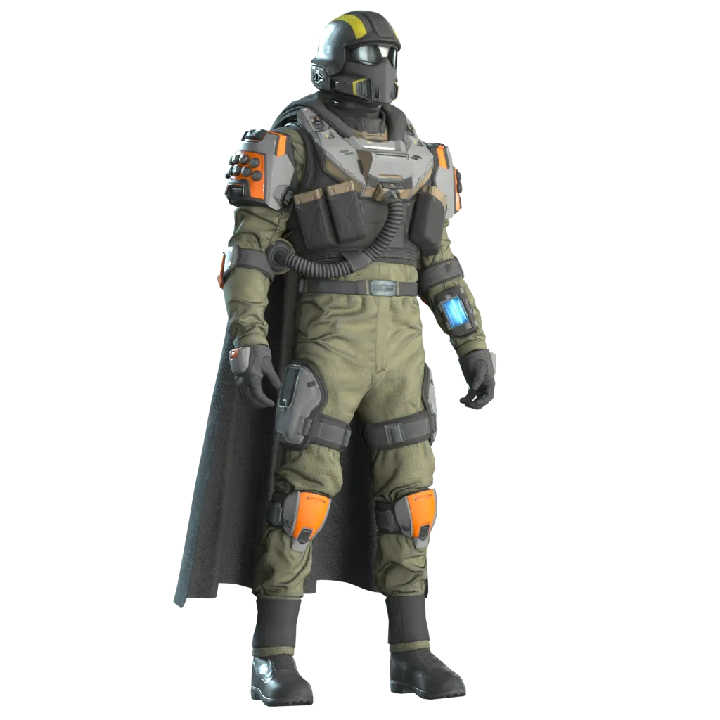 Helldivers 2 armor render — limb health and armor values illustrated