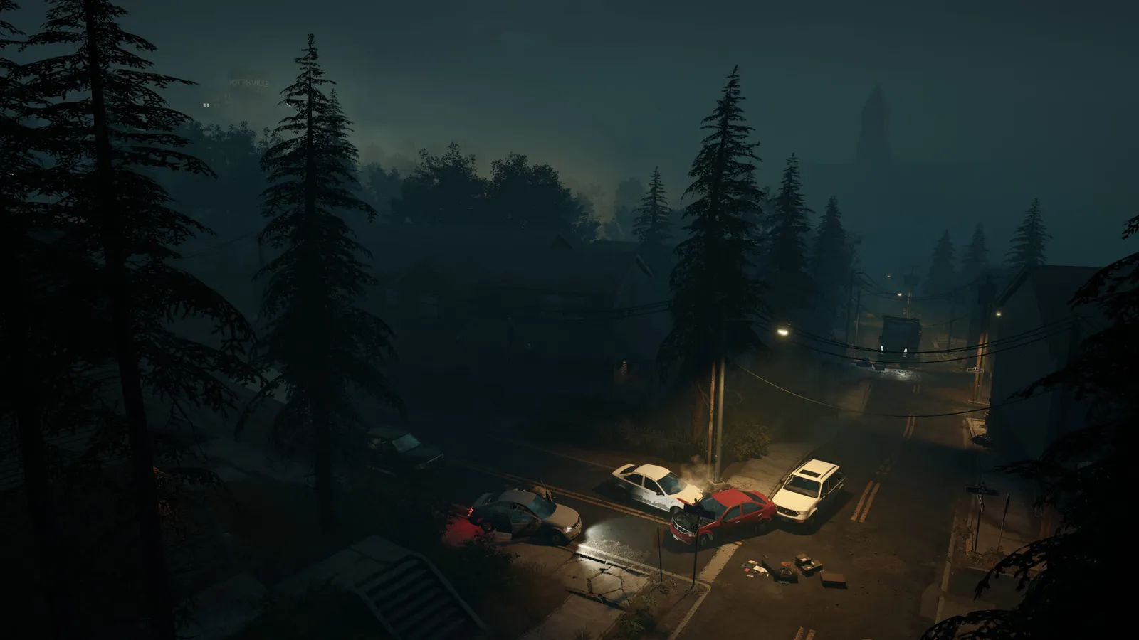 No More Room in Hell 2 Pottsville suburban street gameplay on console showing 60 FPS performance UI