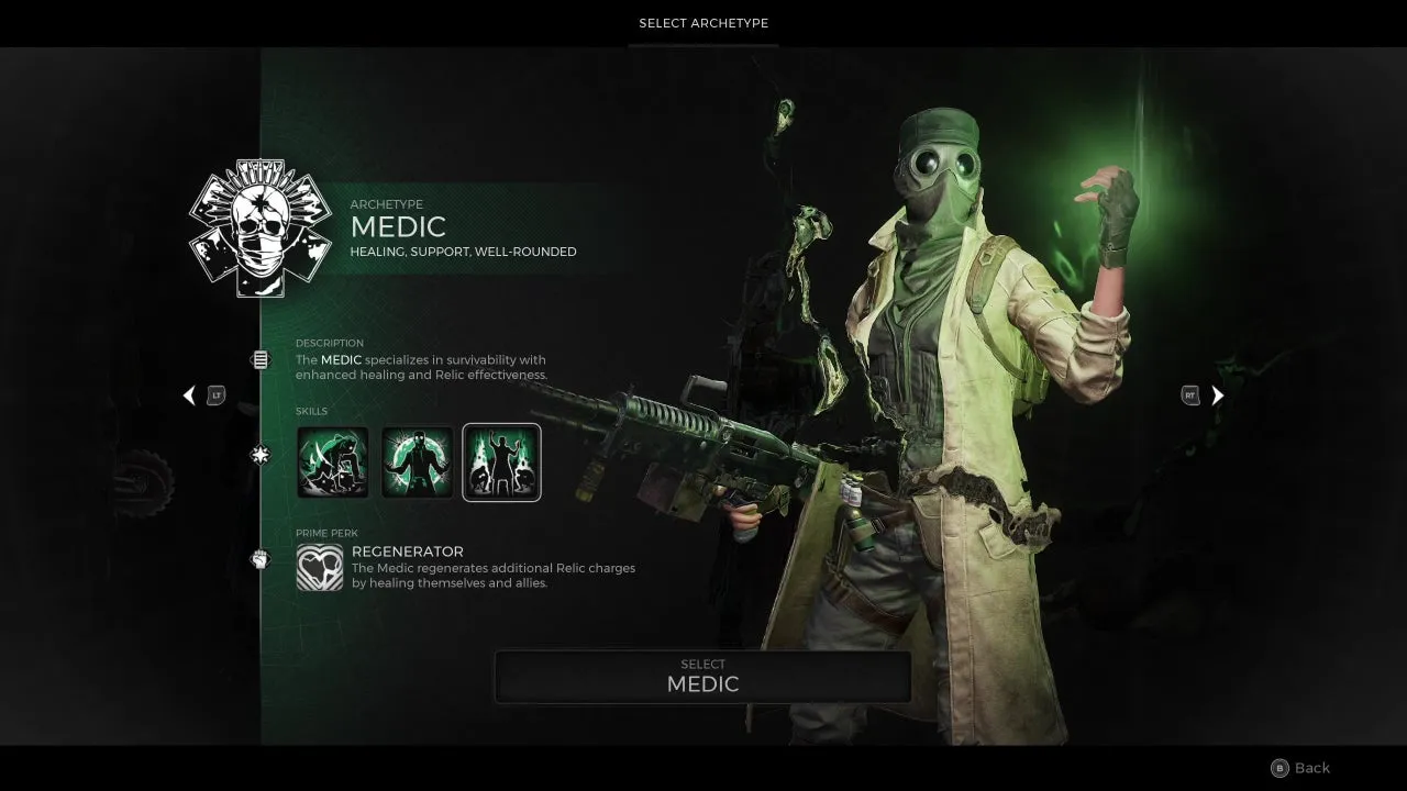 Remnant 2 archetype select