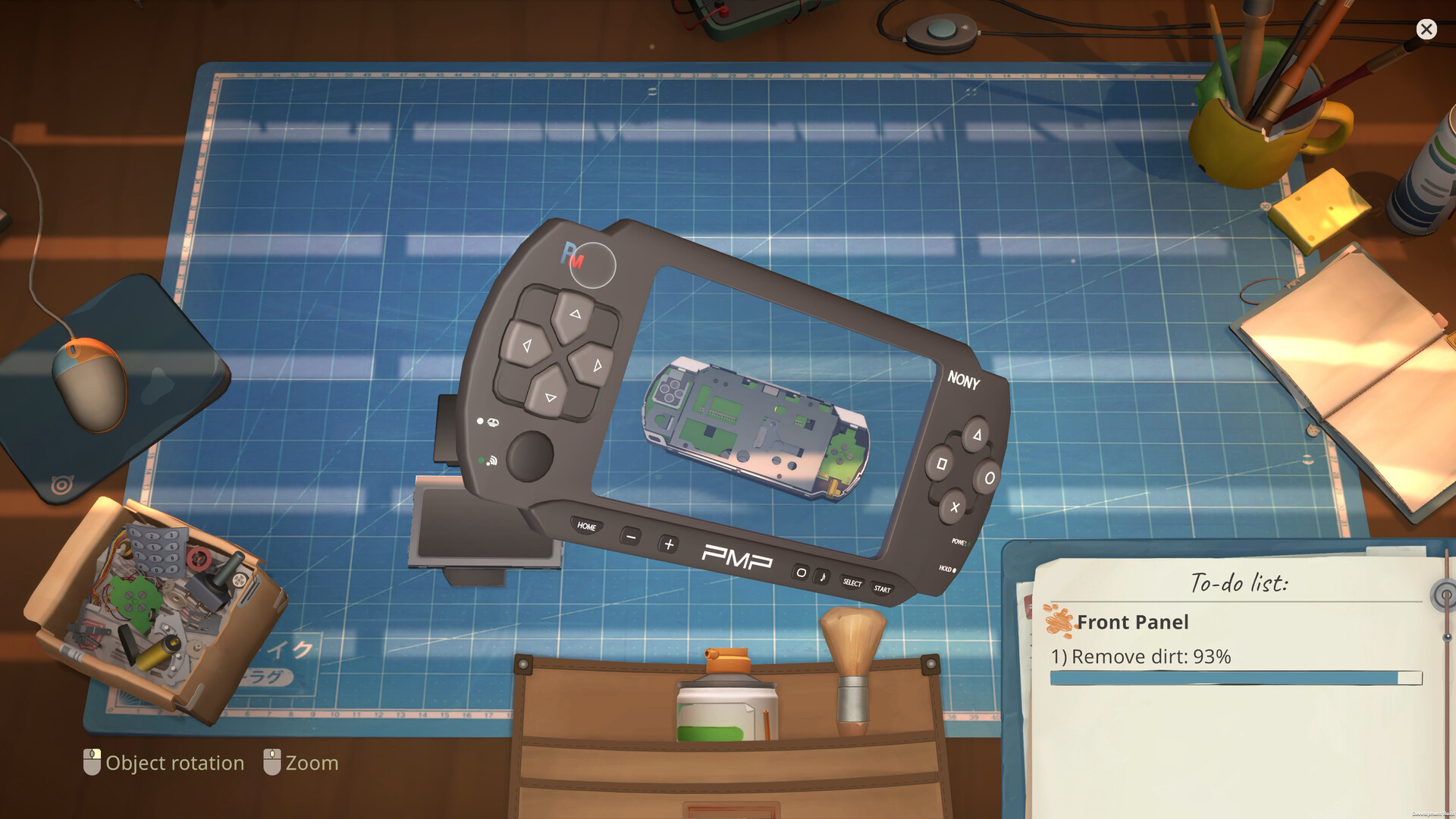 ReStory — restoring a device on the workbench.