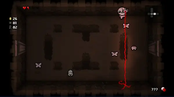 Detailed stats screen in The Binding of Isaac showing completion marks and secret unlocks