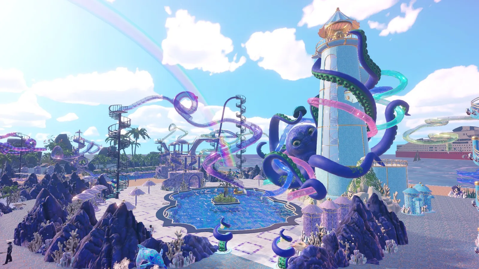 Waterpark Simulator — the official first-person view of the park in operation.